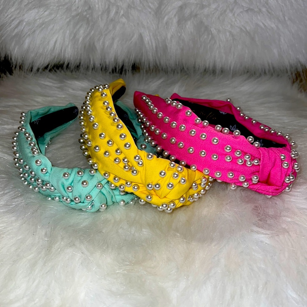 La Bella Shop pastel pearl headband bundle